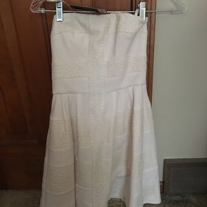 White BCBG dress